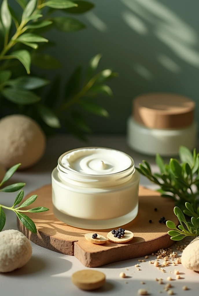 Moisturizing cream with eco-friendly packaging