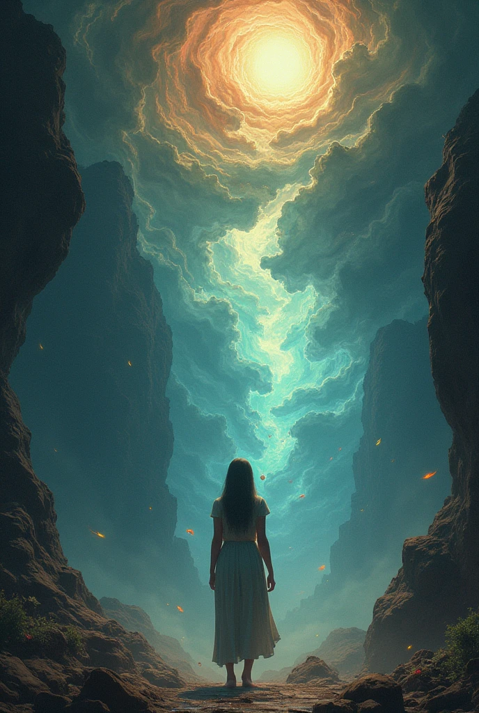 A person dreaming about something strange
