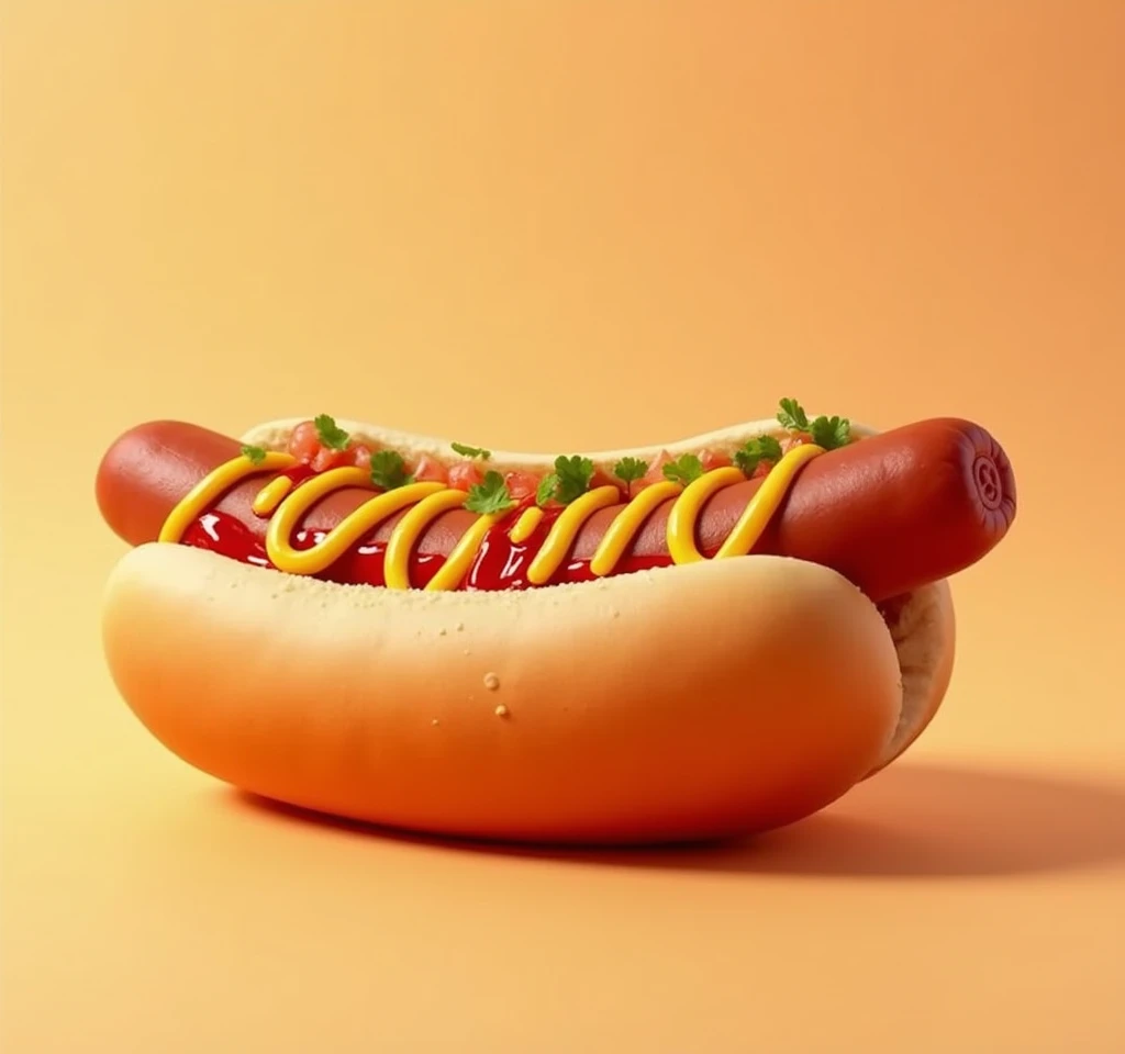 hot dog wallpaper image for advertising 