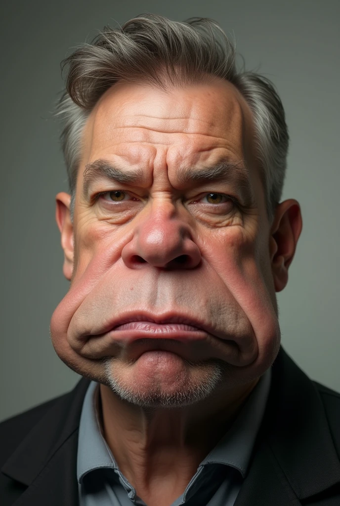 Man with the biggest chin