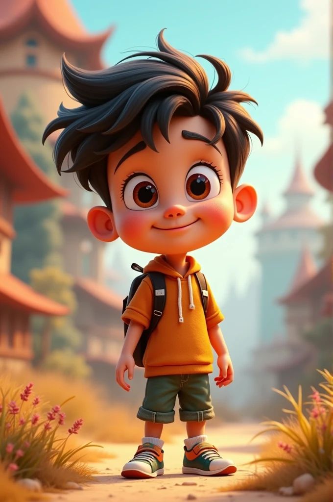 Animated full body boy