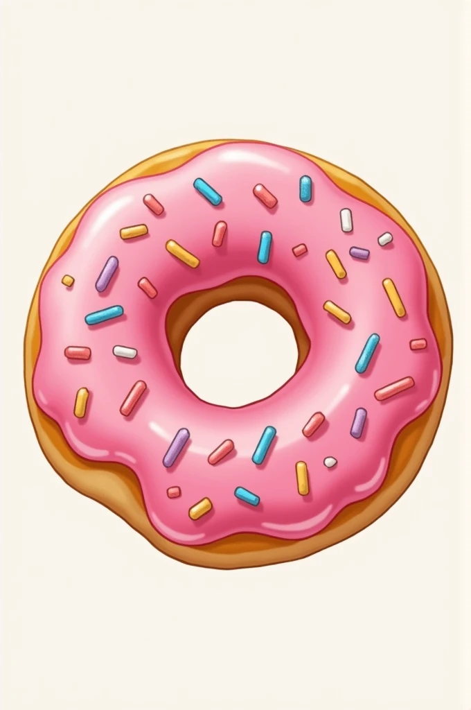 Round business card with image of a donut