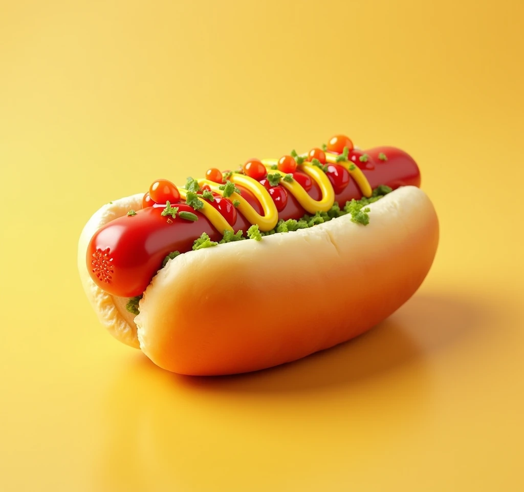 hot dog wallpaper image for advertising