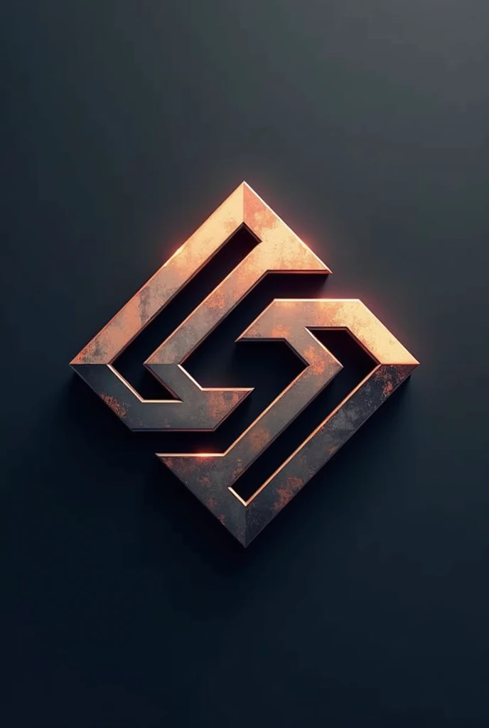 Electrical company emblem with squares