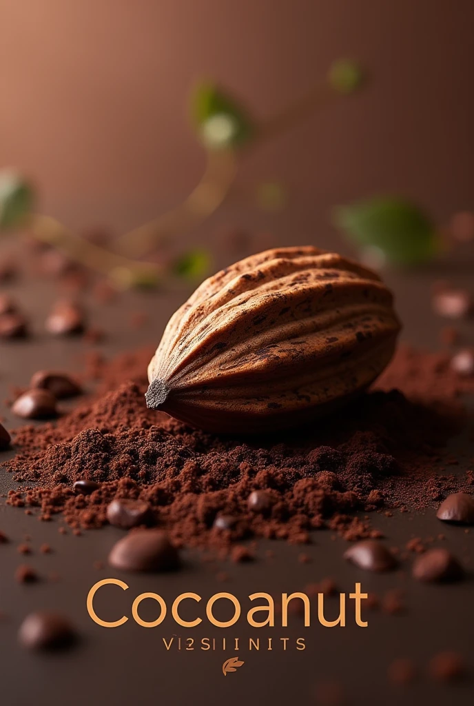 Logo of a luxury skin and face care brand based on Ecuadorian cocoa called cocoanut