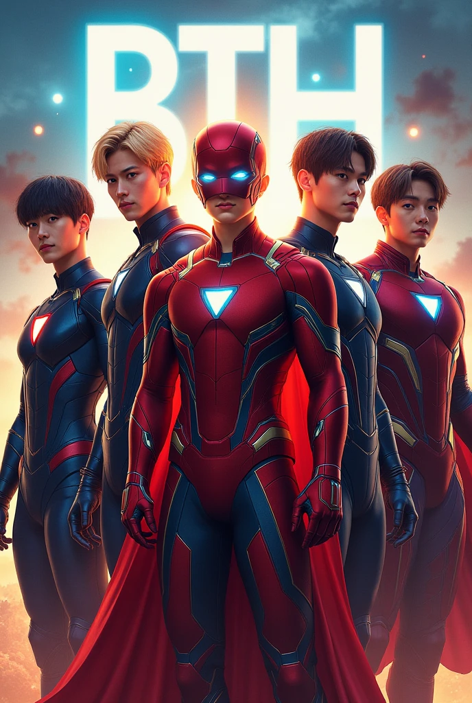BTS dressed as Marvel superheroes 