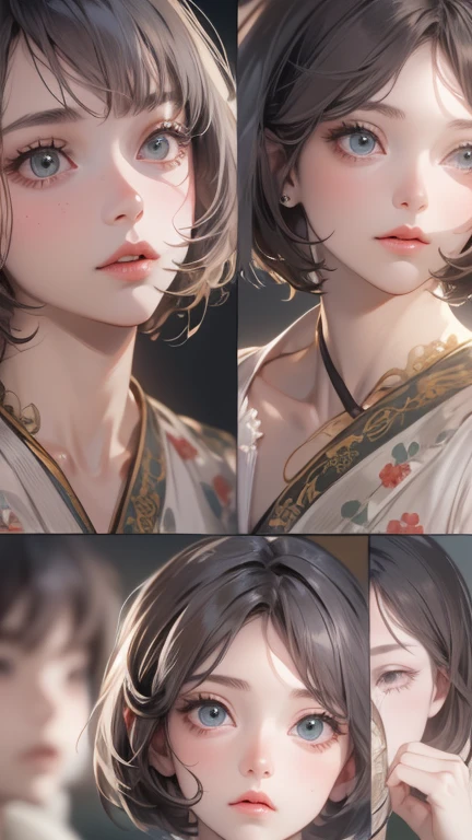 paleolithic age,Japanese,8k,非常に精細なCGユニットのwallpaper, masterpiece,High resolution,Highest quality,Highest quality real texture skin,,Increase the resolution,Highest quality,Very detailed,wallpaper,Cinema Lighting,Ray Tracing,(((Flat Chest))),Small breasts,((((Short Bob Hair)))),Dark green hair,Complex eyes,Beautiful attention to detail,Symmetrical eyes,(((detailed aspects))),Beautiful lip detail, Pretty face,Slender, A white linen dress that lets your skin show through, String panties,My face and chest are wet with milk,Backwards、Shy expression,Composition that enters the whole body