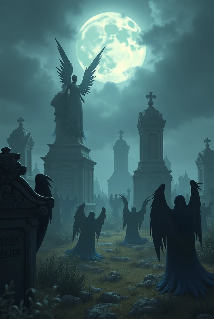 Animated image of fallen angels graveyard