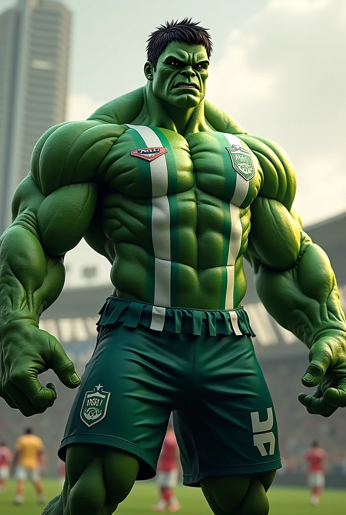 Hulk wearing the Palmeiras shirt
