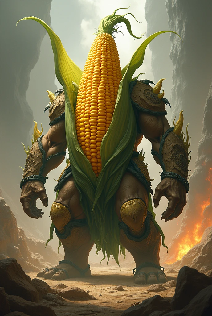 a corn cob from the telegran corn battles game
Realista