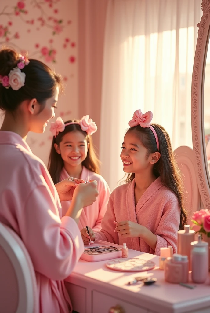 Spa makeup for girls on their birthday