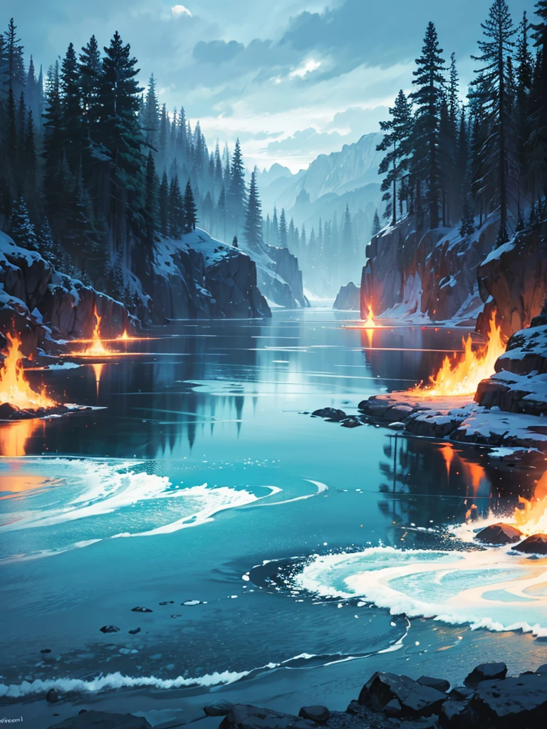 paisaje, water, fire, thunder, Tuuli, Ludic, psychedelic