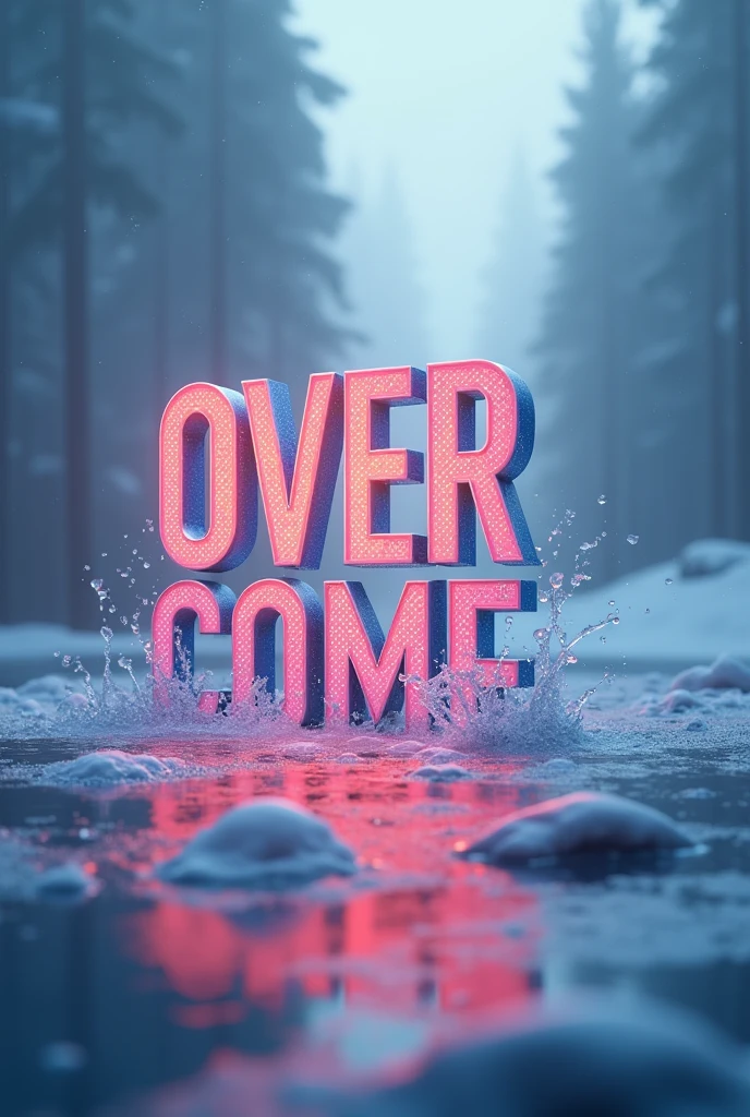 Create a message of overcoming with animated text