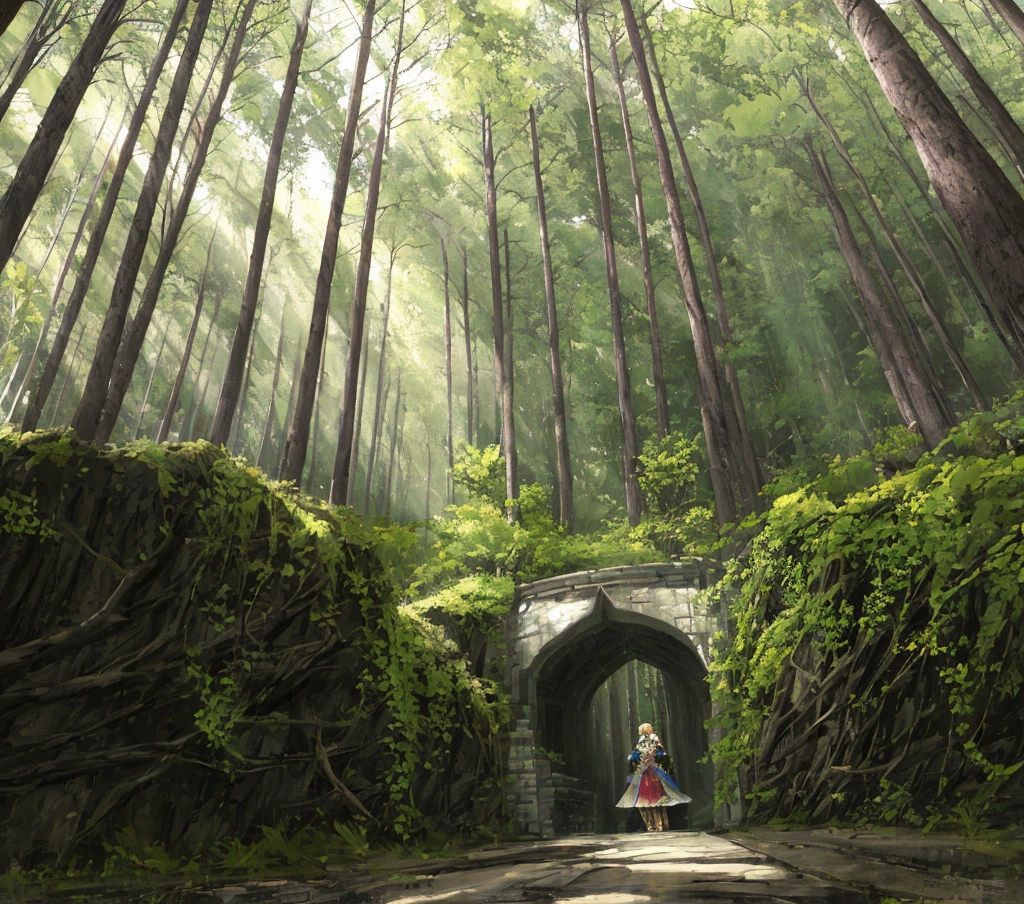 Maria was trying to get through the low forest.、I found a ray of light at the end of the forest。
I ran over and found that it was a cliff.、Beautiful nature illuminated by the morning sun and vast land spread out before my eyes.。
「What a view!...This is where my journey begins」
Later, in the royal capital of Rosehaven「Commander of the Rose Knights」It becomes、1The journey of an adventurer、It had just begun on this cliff.。