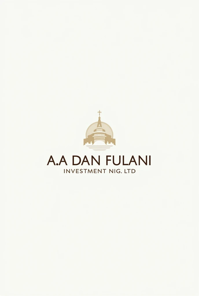 create a logo of a company with the name "A.A DAN FULANI INVESTMENT NIG. LTD."