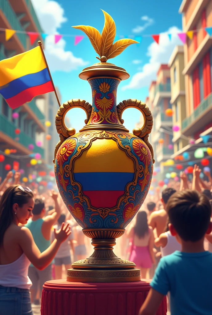 Image of July 20 and August 7, Colombian independence, Llorente vase