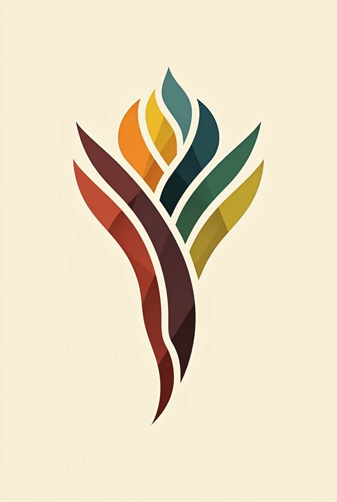 A creative logo with the 7 lines of Umbanda