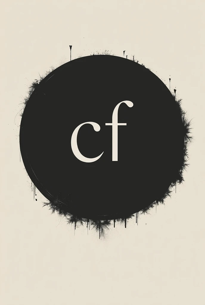 A black circle with the words CF inside the circle