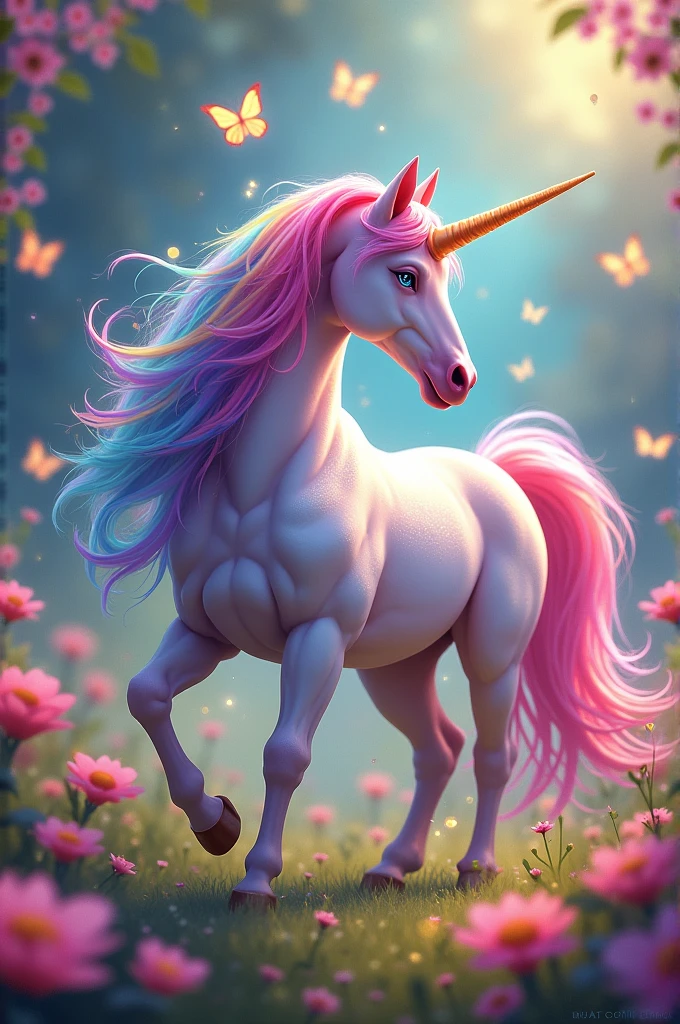 colorful multicolored unicorn
