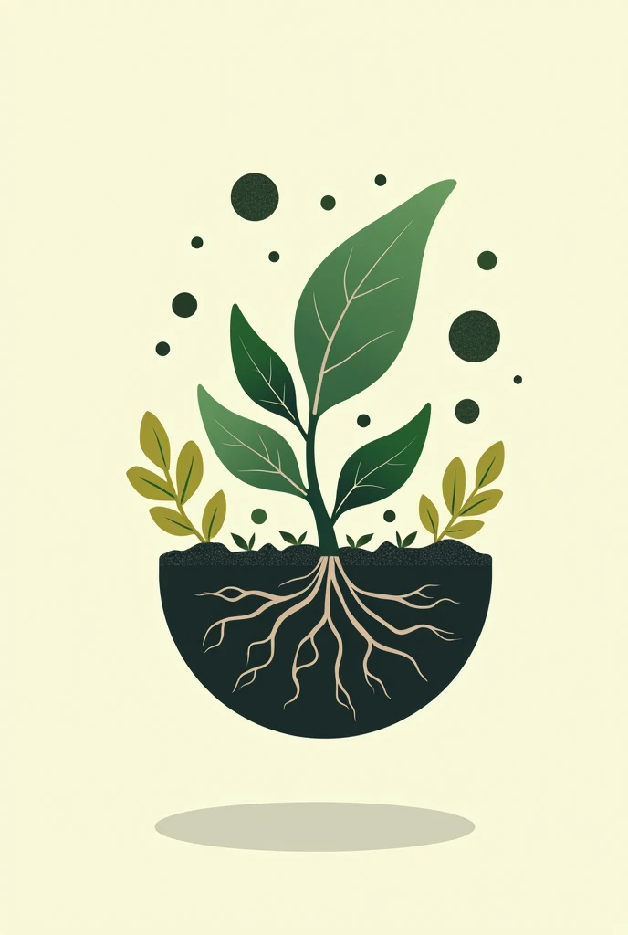 Logo for a soil laboratory shirt that works with soil fertility and microbiology analysis