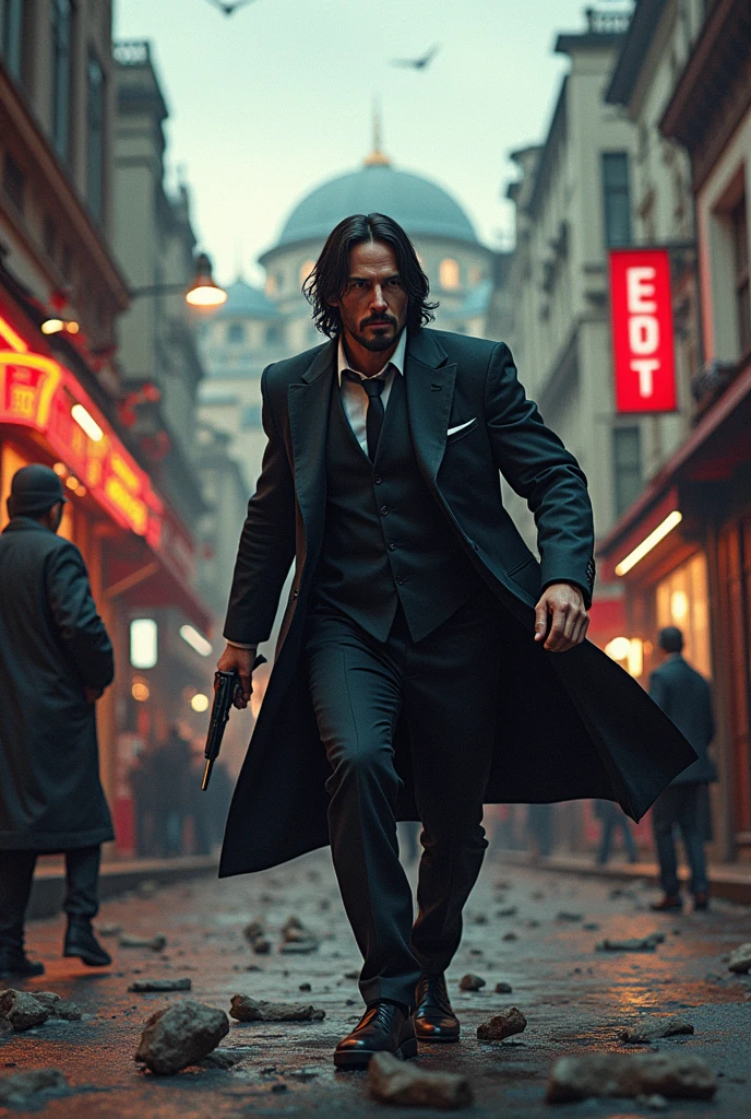 John Wick Beats Up Bad Guys in Istanbul
