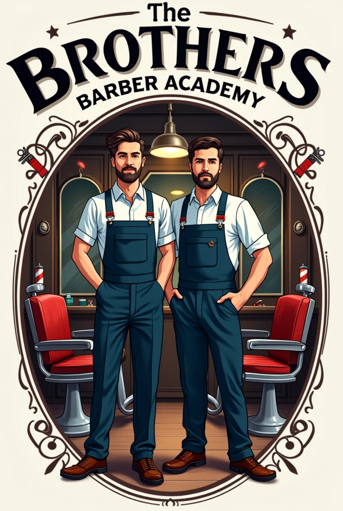 Logo que diga the brothers barber academy