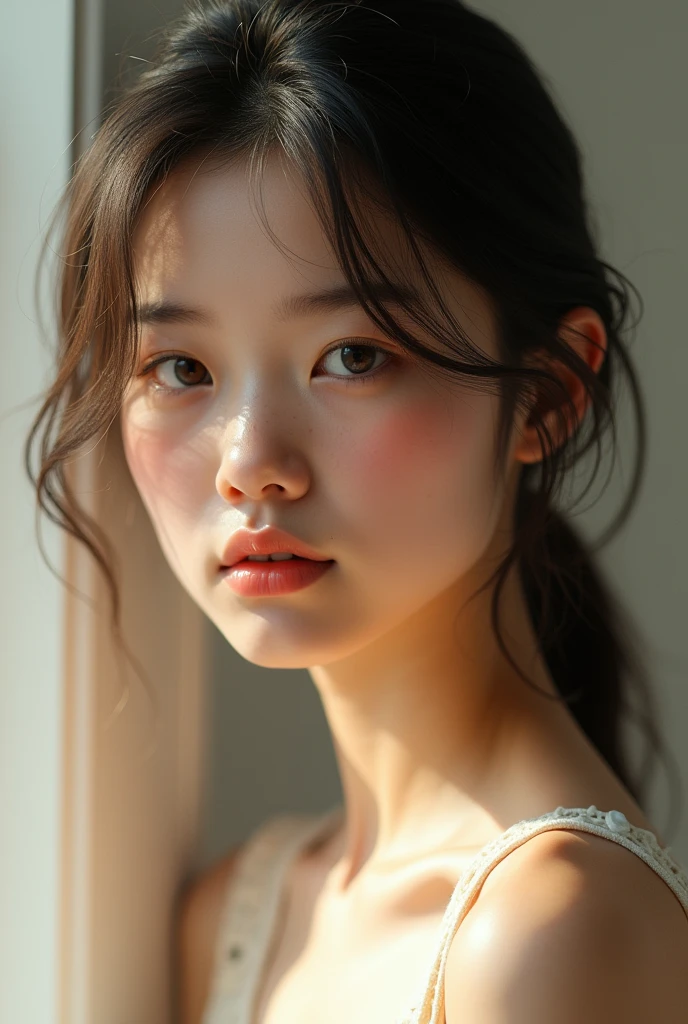 aesthetic, young and real, 95% similar to the one in the photo