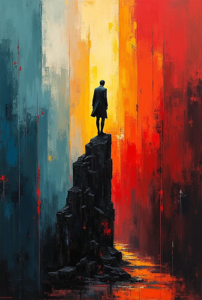 Create an abstract artwork about power
, transformation and success