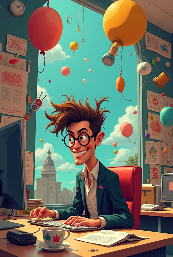 Pirrurris Luis de Alba office worker