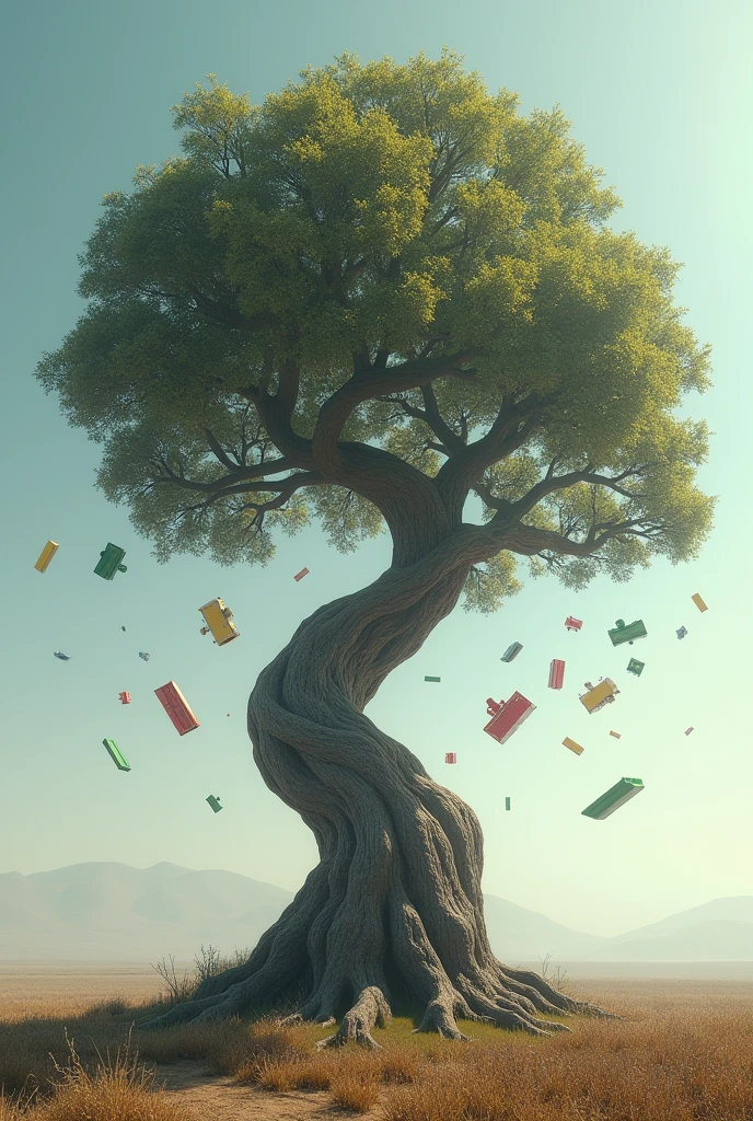 tree, monopoly game, photorealestic