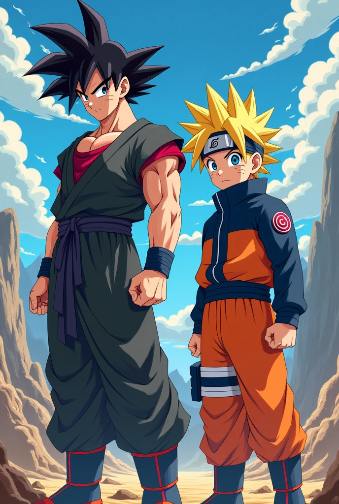 goku and naruto teaming up

