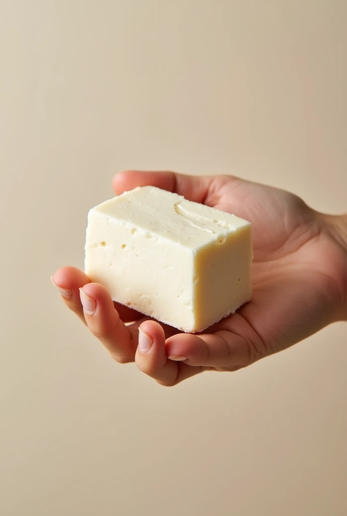 30 grams of tofu in one hand
