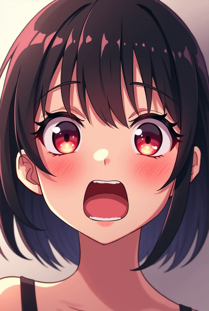 anime girl with aheago face