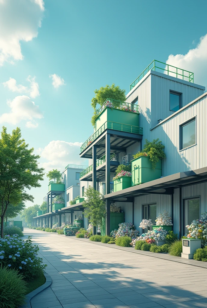 A small modern plastic recycling company