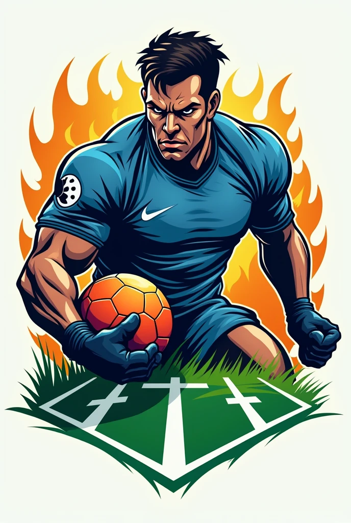 Theme related to the football team ⚽,logo for profile.