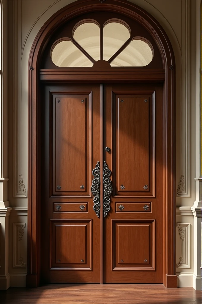 A door with double handle plate 549