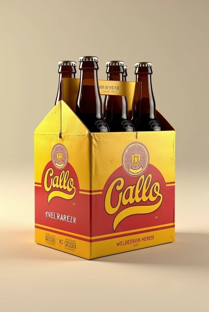 Create real 3D image of Gallo beer in a box