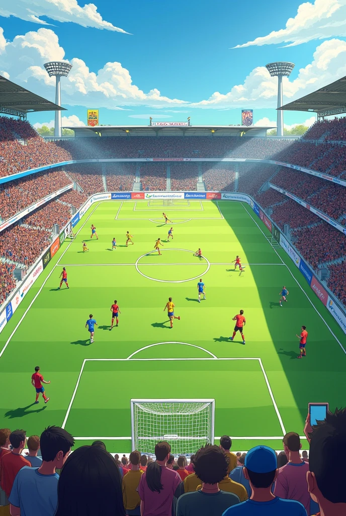 Amateur football tournament field