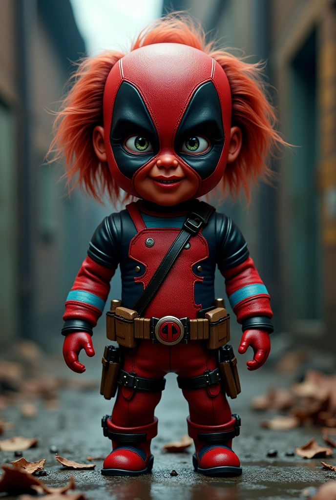 Chucky con traje de dead pool