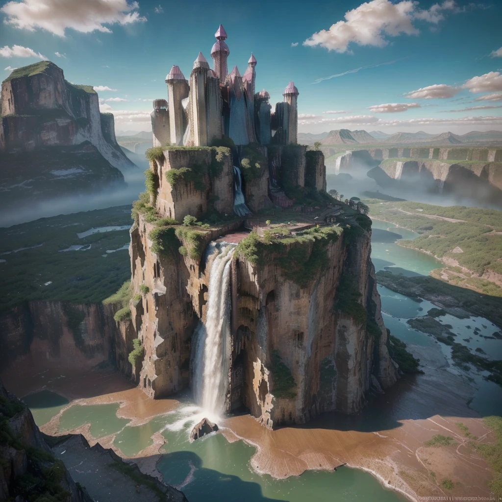 extremely high-resolution details, photographic, realism pushed to extreme, incredibly lifelike, highest quality, masterpiece, (unRealistic, photoRealistic), Dreamy and imaginary landscapes , epic scenes,very bright day , (((((Fantasy, Unsurreal landscapes, Super detailed, Flying futuristic steel Castles , Floating Islands in the Sky))))) , Intense lightning, ,very huge waves in the Lake,the sky reflected on the lake surface, Reflections , (((roses and orchids gardens , bright day light, pink and blue clouds, waterfalls in the sky, realistic style))), Hyperrealistic drawing , burning futuristic skyscrapers, ,timeless realms, very huge crazy waves with silver surface reflections, sharp focus, (close-up), (bright tones ), (deep blue tone),((( realistic, Hyperrealism, vivid colours , landscapes , alien nature , ((science fiction themes)), ((mountains and abyss)) , ((water resources and waterfalls)) , brilliant images , dramatic, highly detailed