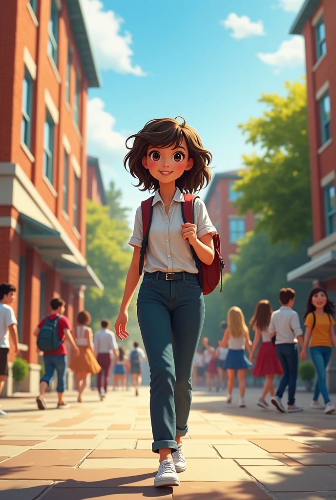 girl at school