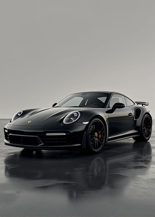 Porsche 911 turbo s black print