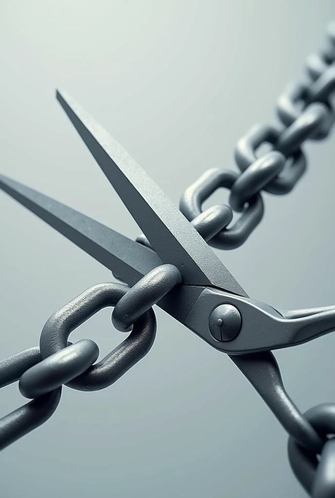 Scissors cutting links