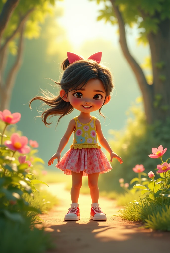 girl going to play