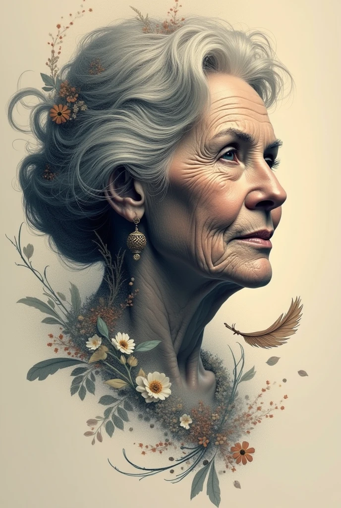 Create a tattoo art with the phrase "to live is to leave, return and share"
Art must allude to my grandmother, who passed away at the age of 96, This phrase refers to Emicida's song +It's all for yesterday) that portrays the loss