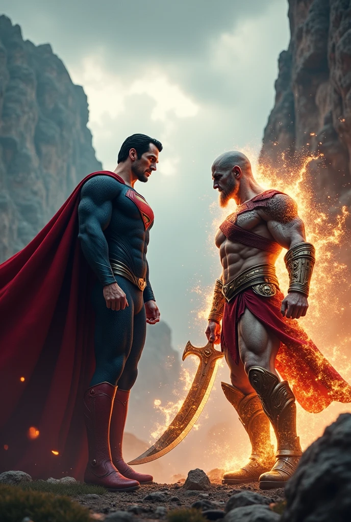 Superman and Kratos