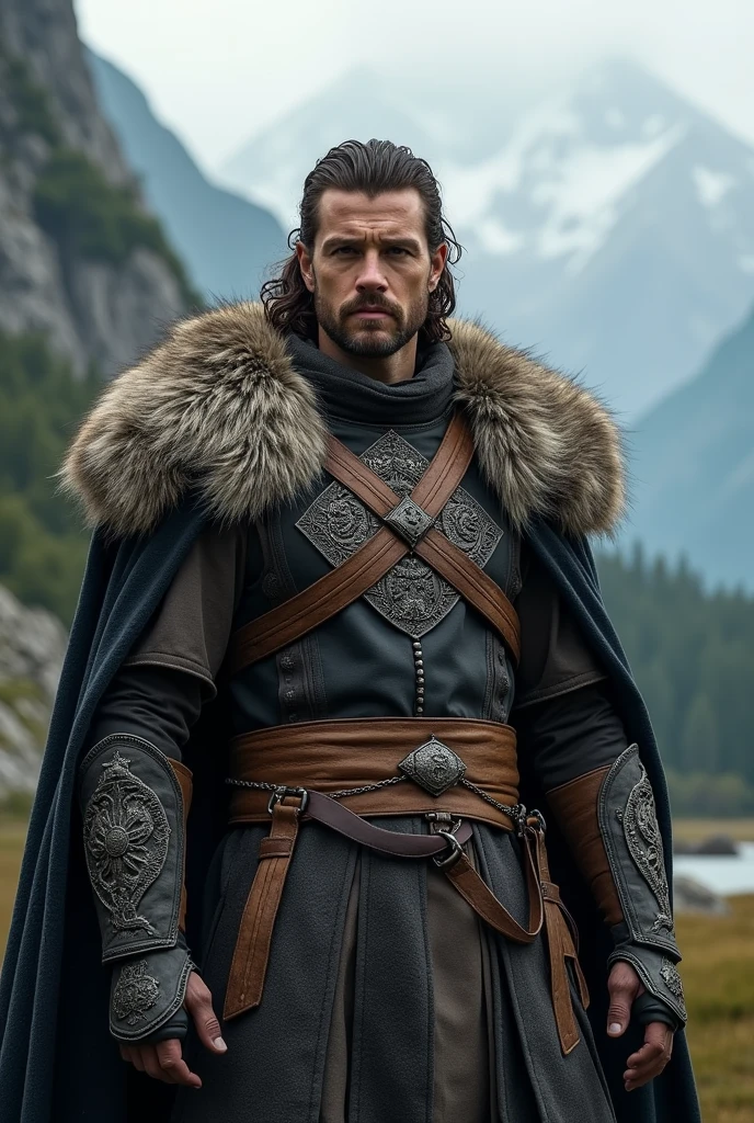 He was no longer the same man who had been banished.. He was now a wiser and stronger leader.,demigod jarl with brown hair