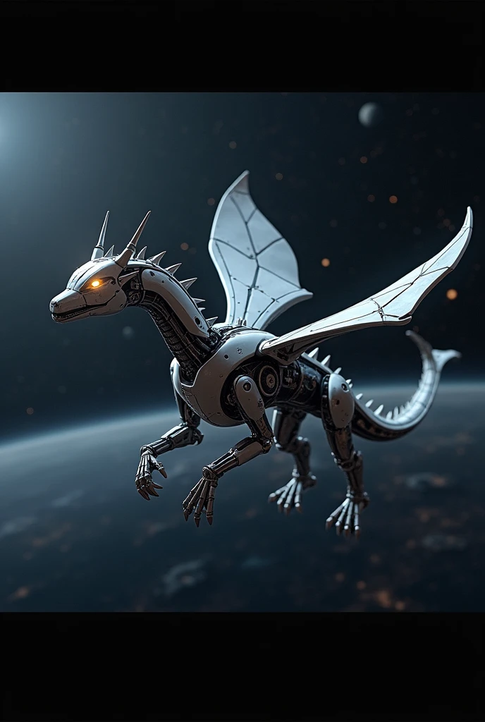 Robotic dragon in space