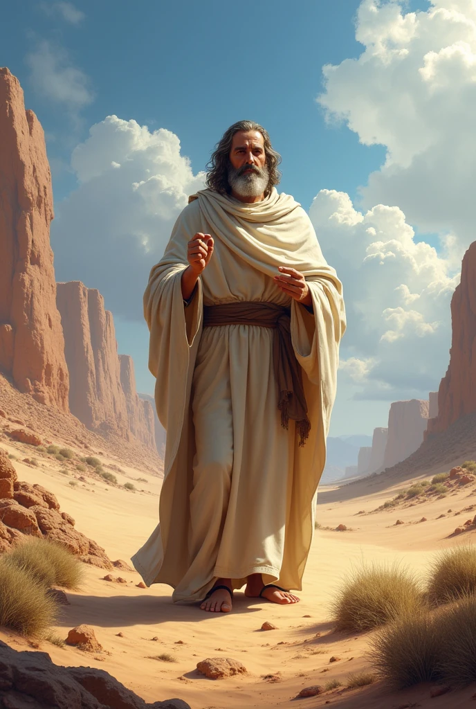 Moses in the desert