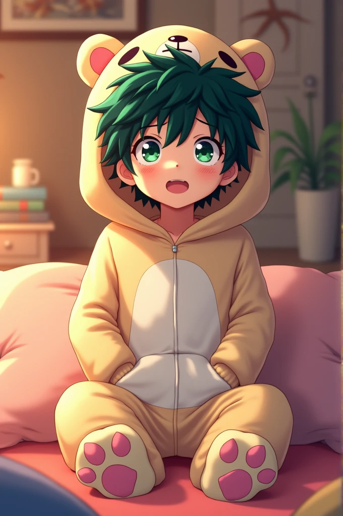Izuku in onesie